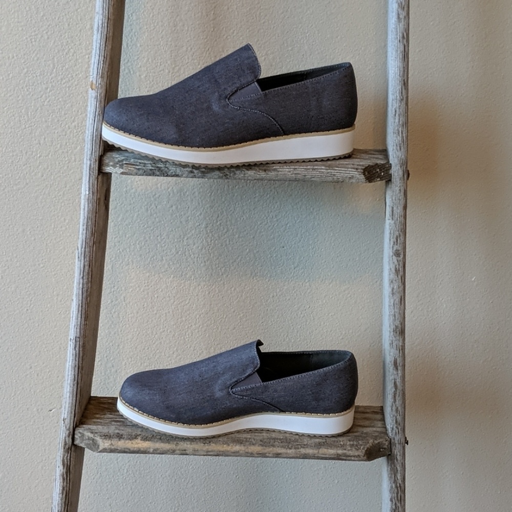 Brand New! Henry Ferrera Gray Denim Cody Sneaker